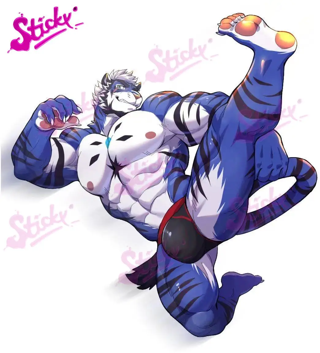 Липкий пикантные меховые искусство тигра аниме автомобиля стикер наклейка для