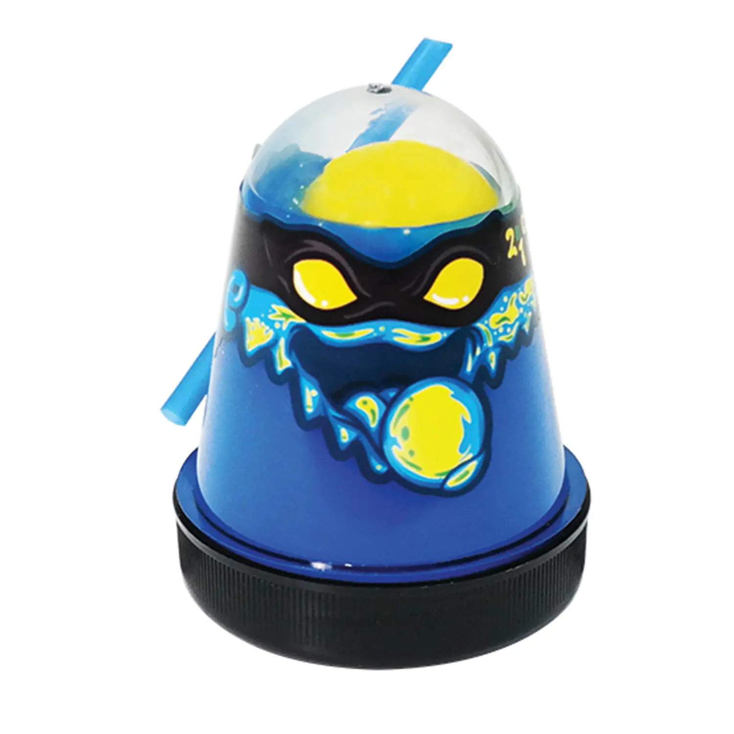 Слайм (лизун) &quotSlime Ninja&quot 2 в 1 синий желтый 130 г ВОЛШЕБНЫЙ МИР S130-1 |