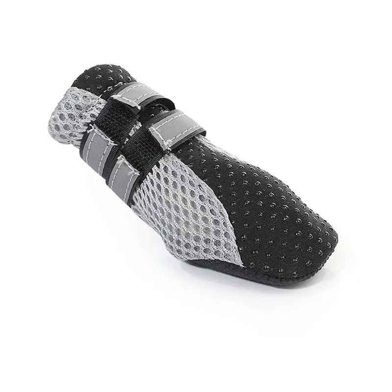 

4pcs Pet Dog Shoes Breathable Reflective Strip Dog Puppy Shoes 2021 THE NEW