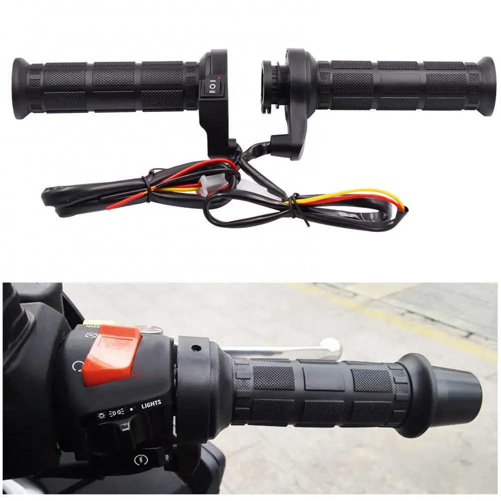 

1 Pair 12V Rubber Energy-saving Motorcycle Electric Heated Hand Warmer 15W-35W