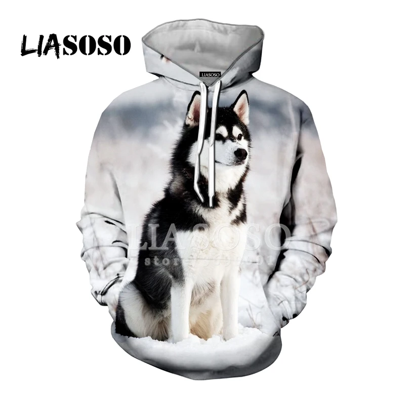 15 LIASOSO,, забавные, милые, сибирские собаки хаски, животные, повседневные, 3D принт, для женщин и мужчин, толстовки с капюшоном, толстовки, хип-хоп, Харадзюку, X0065 - Цвет: 15