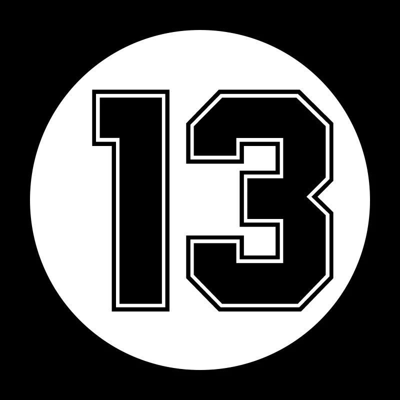 

CK2716#18*18см наклейки на авто Цифра 13 водонепроницаемые наклейки на машину наклейка для авто автонаклейка стикер этикеты винила наклейки стайлинга автомобилей