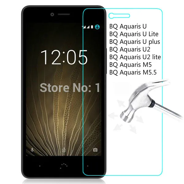 2 шт. закаленное стекло для BQ Aquaris U U2 Lite Plus защита экрана 2.5D 9H M5 M5.5 защитная пленка