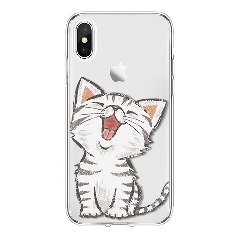 

Cat Cover For iPhone 11 Pro XS Max XR X 5 SE 2020 6S 7 8 Plus Coque