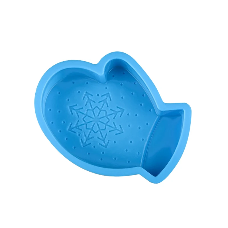 Перчатки снежинки Рождественские силиконовые формы для торта выпечки