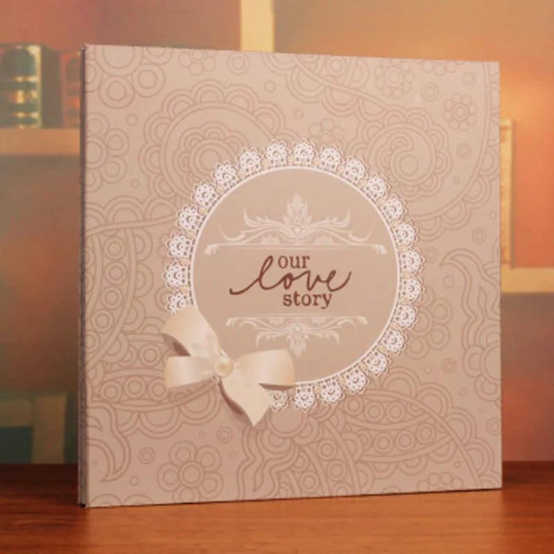 Polaroid 600 12 inch self-adhesive film diy handmade album romantic couple family baby growth creative wooden cover album