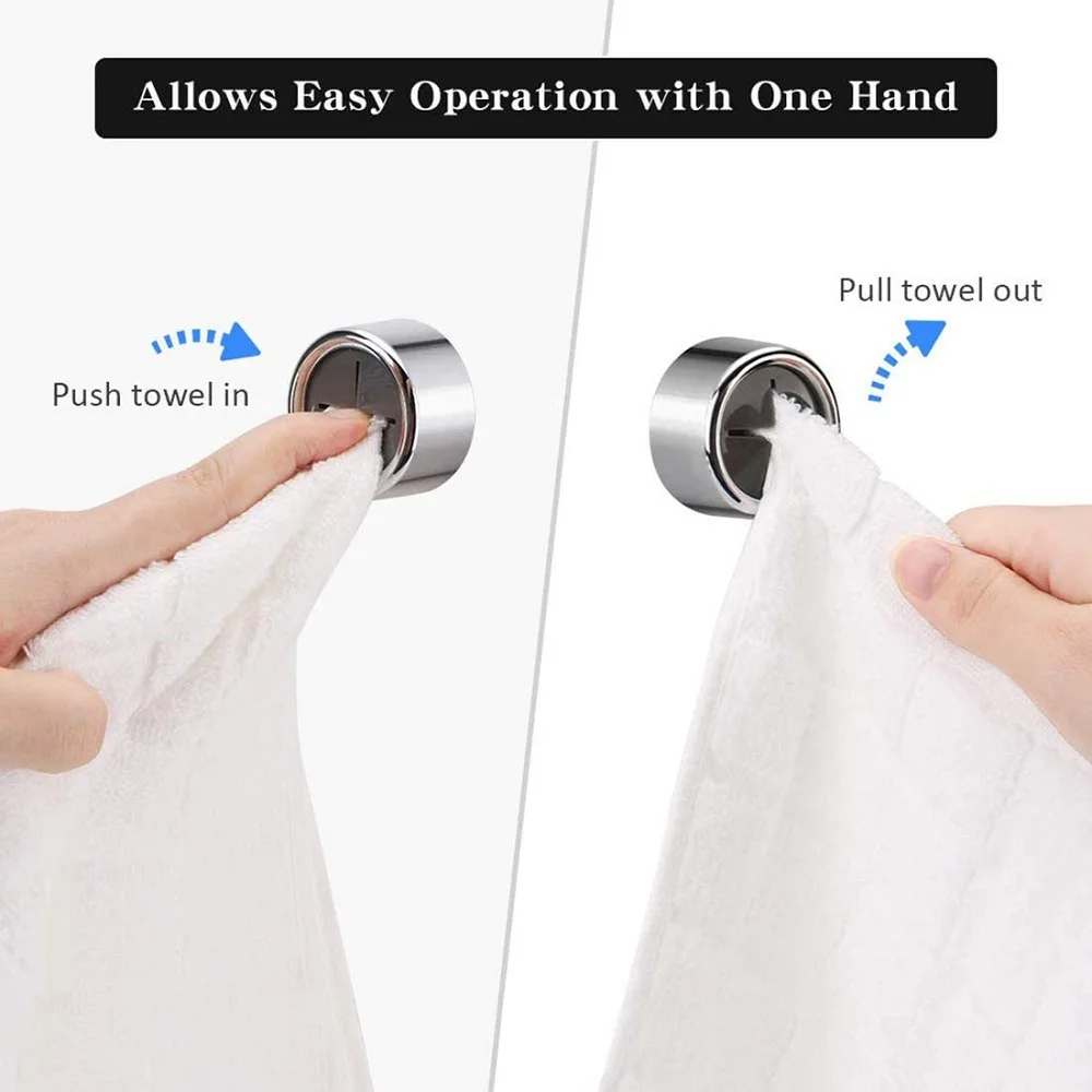 

Punch-free Towel Plug Holder Bathroom Storage hanger Towels Storage Wash Cloth Clip Bathroom Kitchen Accessories Tool