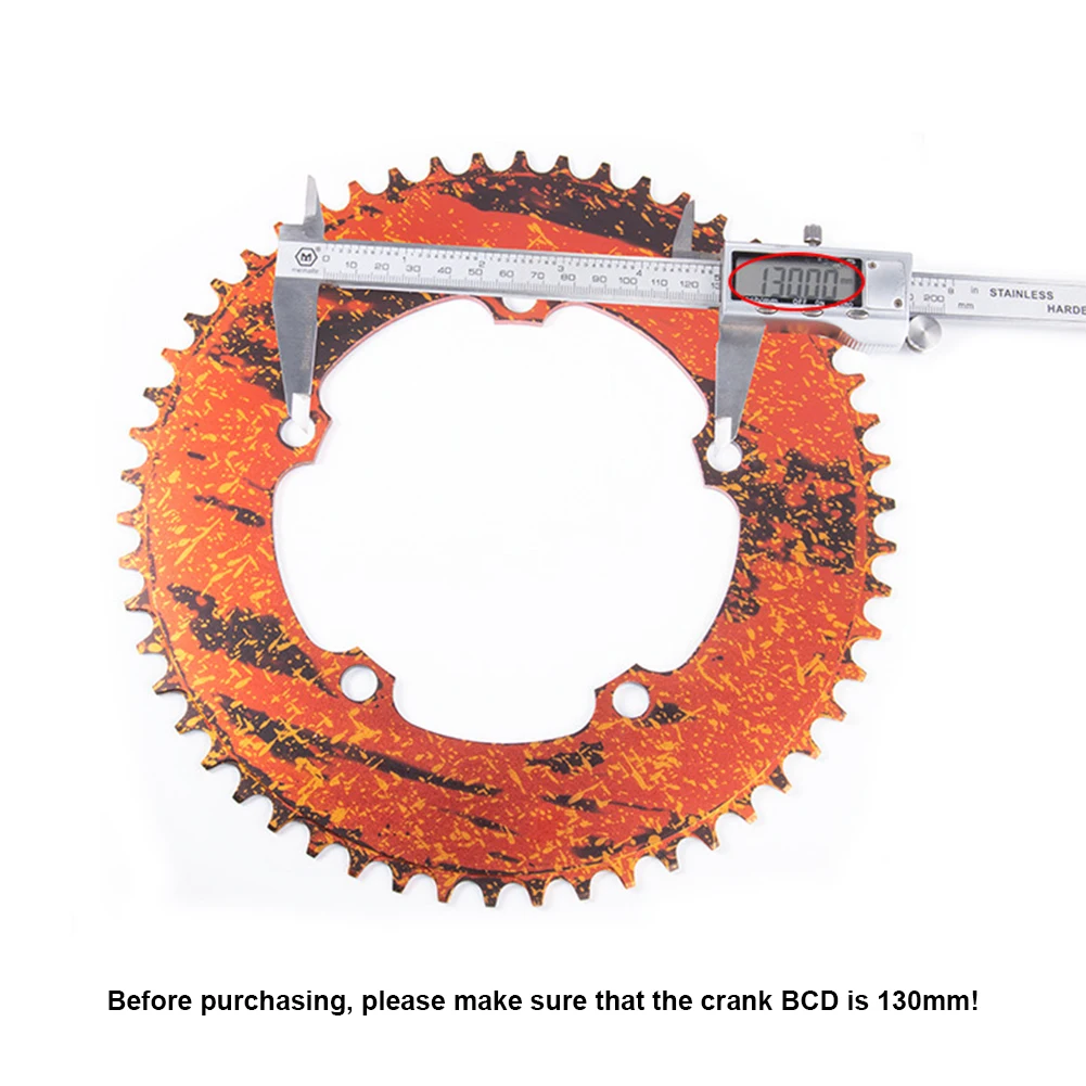 Bicycle Crank 130BCD Round Shape Narrow Wide 54T 56T MTB Chainring Chainwheel Ultralight Folding Bike Circle Crankset | Спорт и
