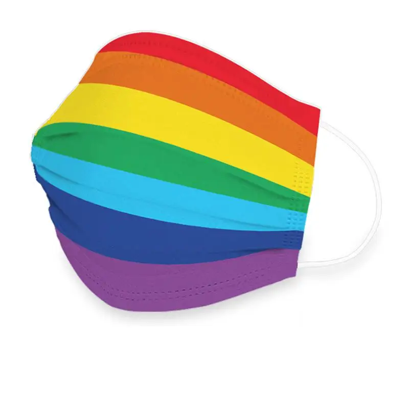 Маска одноразовая Нетканая 3-слойная с фильтром для лица дышащие Желтые красные