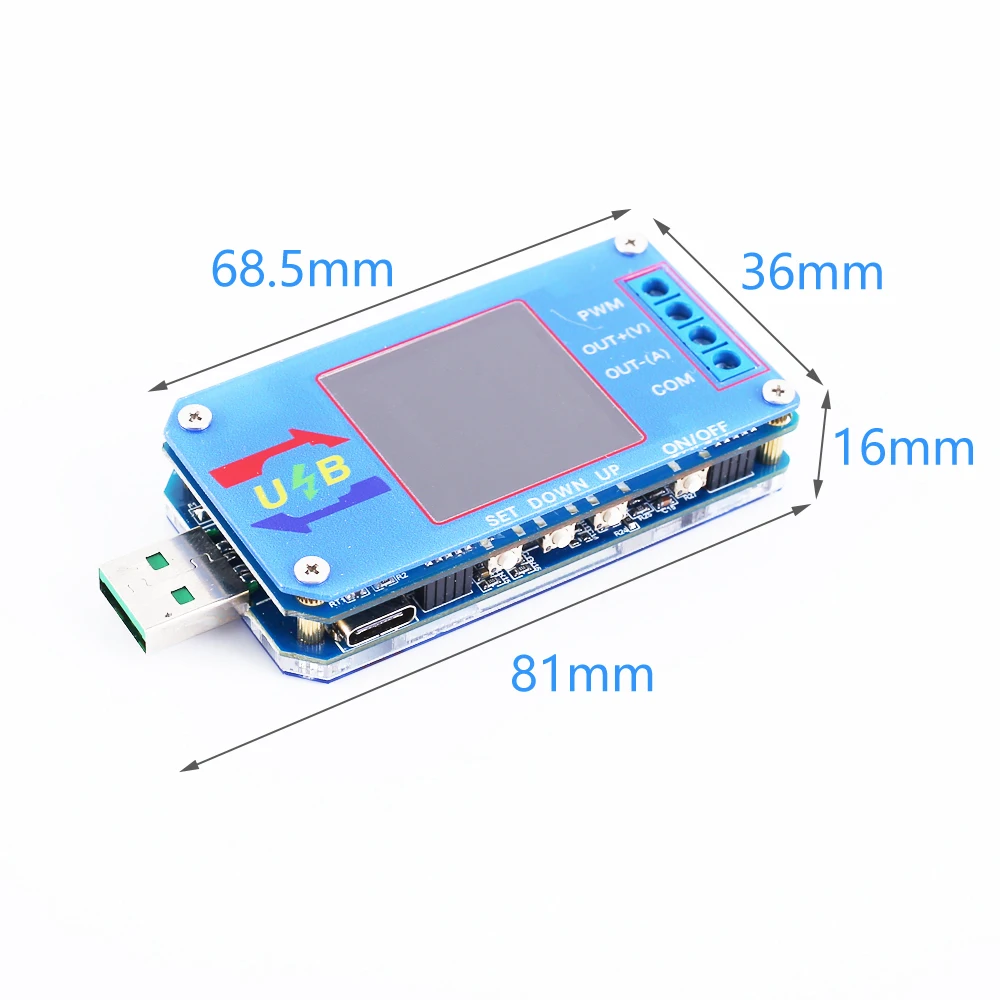 USB многофункциональный измеритель ЖК вольтметр амперметр тестер емкости