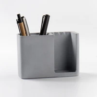 concrete pen holder mould silicone cement multi functional desktop simple plaster furnishing tool