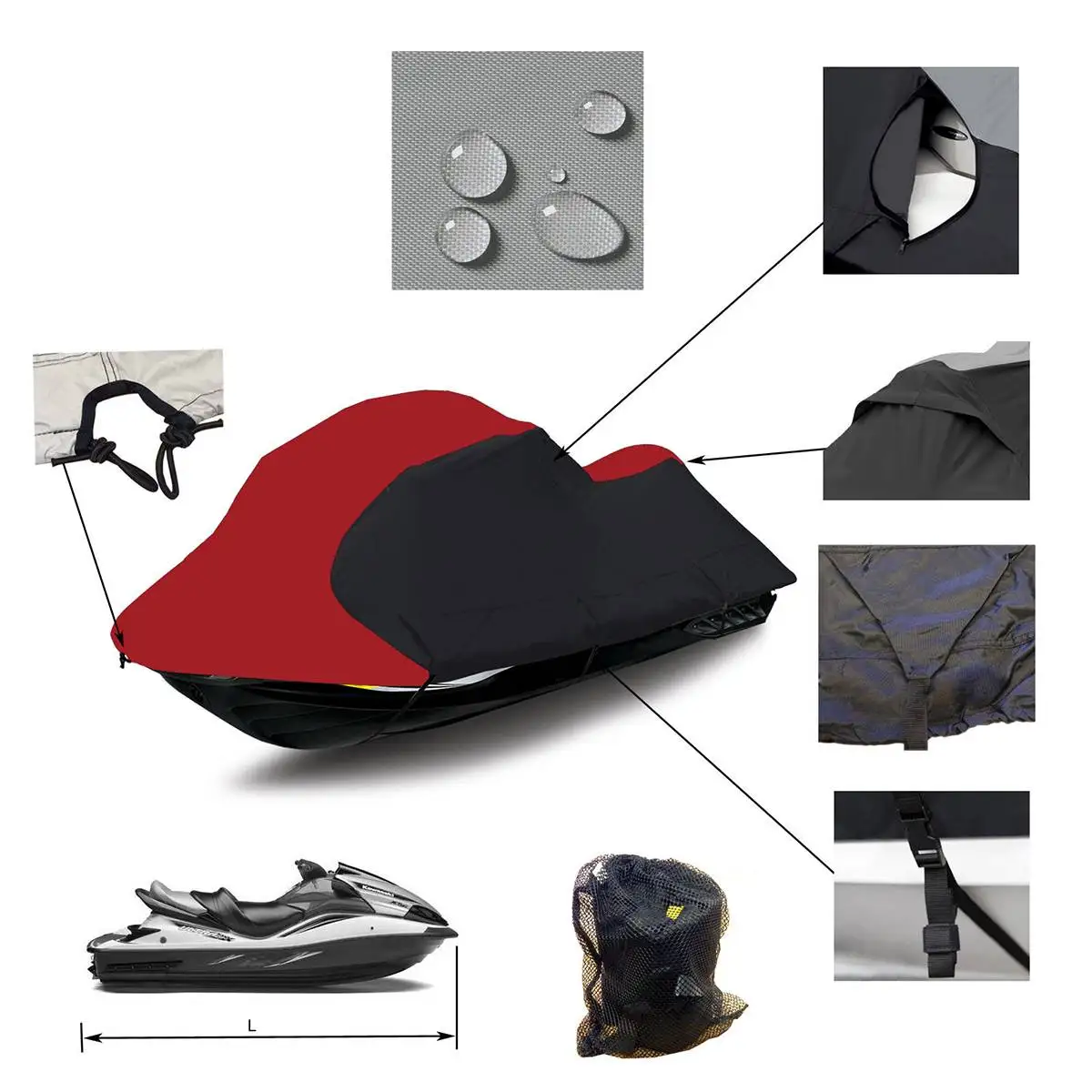 Универсальный Водонепроницаемый Чехол для лодки подвесной мотор капот защита