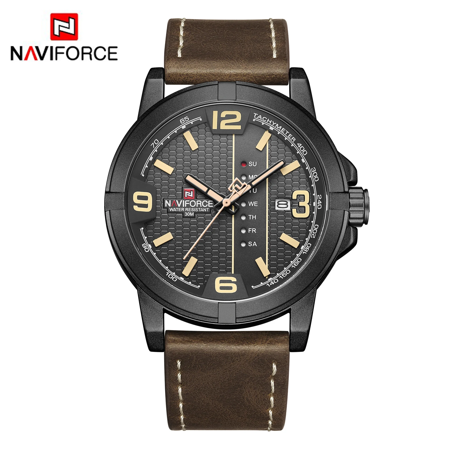 

Men's Watch Waterproof Quartz Watch PU Band Watch Calendar Men's Watch Business Watch