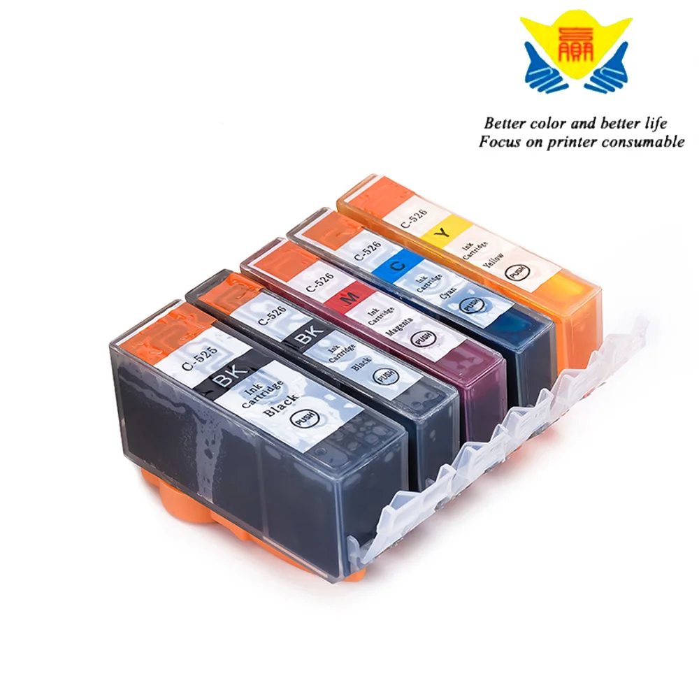Совместимый сменный чернильный картридж для canon pgi525 cli526 Canon Pixma iP4850 iP4950 iX6550 MG5250(5
