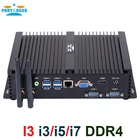 Мини-ПК без вентилятора, Intel i7 10510U i7 8565U, i5 8265U, 2 * DDR4, Msata + M.2 PCIE, Windows 10, HTPC, Nuc, VGA, HDMI