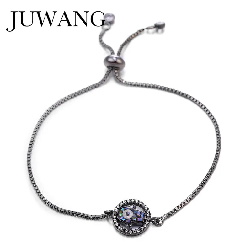 JUWANG новые модные браслеты с цепочкой от сглаза для женщин и девушек AAA кубический