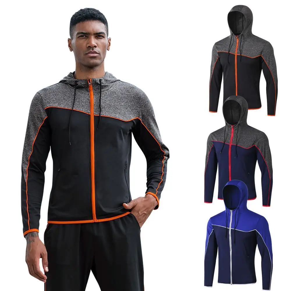 Мужская спортивная куртка для бега повседневная одежда фитнеса на осень и зиму