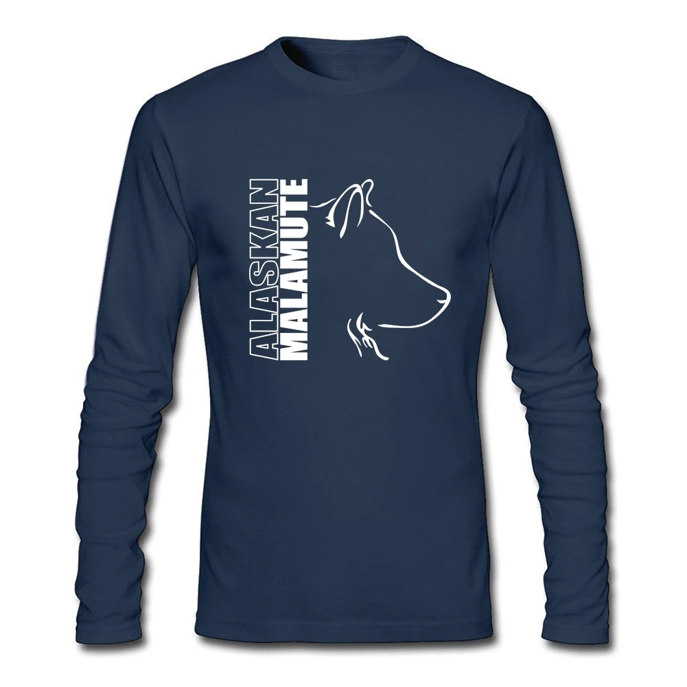 Самоед Собаки Футболка с длинным рукавом Одежда сшитая на заказ Hipster О-образным