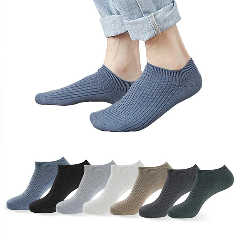 

Носки-невидимки мужские хлопковые, тонкие нескользящие носки-невидимки из силикона, поглощающие пот, с дезодорирующим эффектом, летние