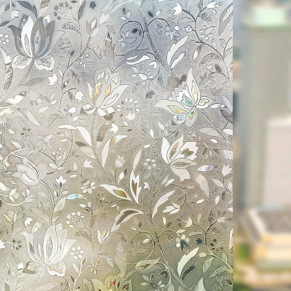 

3D Anti-Heat Electrostatic Solar Glass Film & UV film Window Blinding Film Static Opaque Glass Glass Stickers Bathroom Bedroom