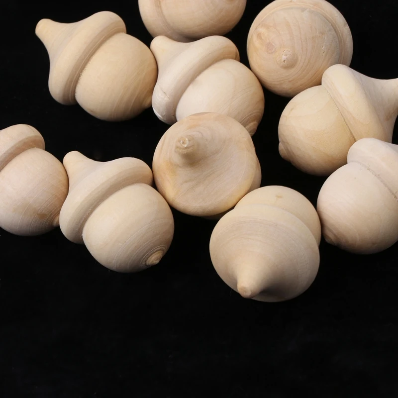 10 шт. набор желудей Форма деревянные колышки для кукол незавершенной Краски