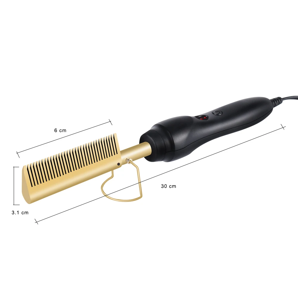 Multifunctional Hair Comb Hair Straightener Anti-scalding Hot Heating Comb Hair Curling Straightening Tool Wet And Dry Hair