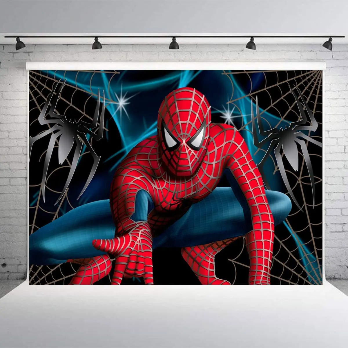 Виниловый фон для фотосъемки с изображением супергероев Человека-паука | Дом и