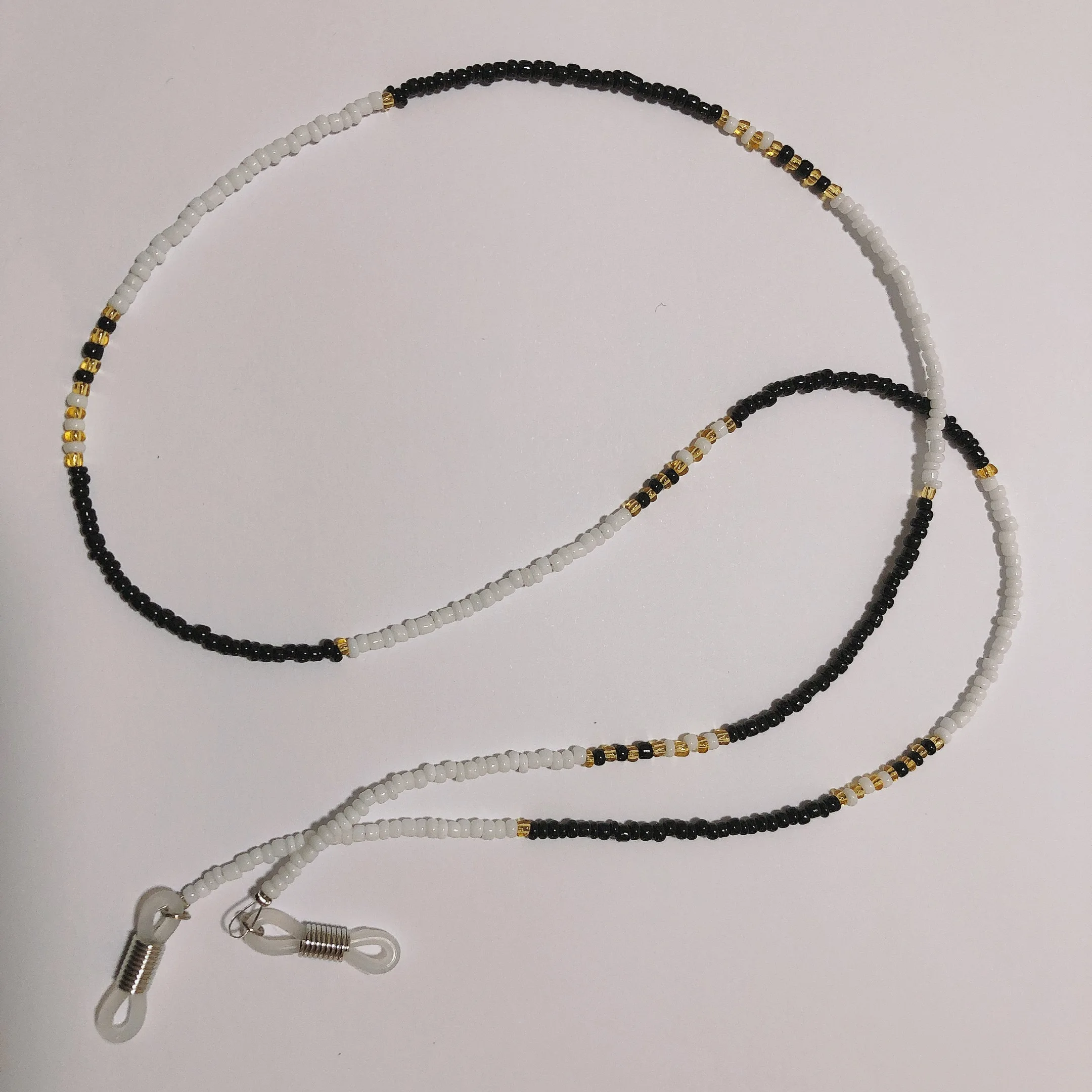 Черные белые акриловые бусины цепочка для очков шнур веревка солнцезащитных