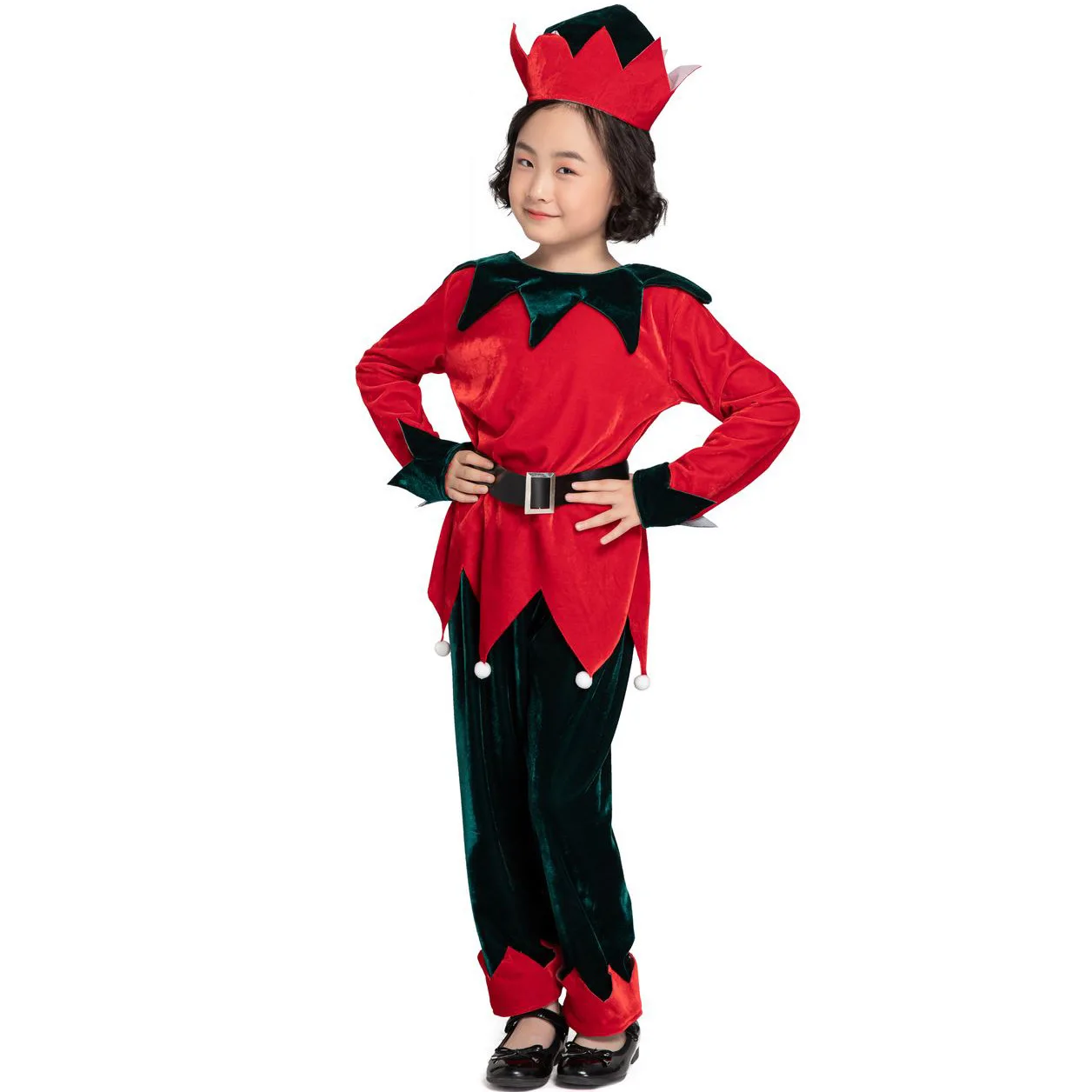 

cosplay girls Christmas costume stage performance children Christmas costume