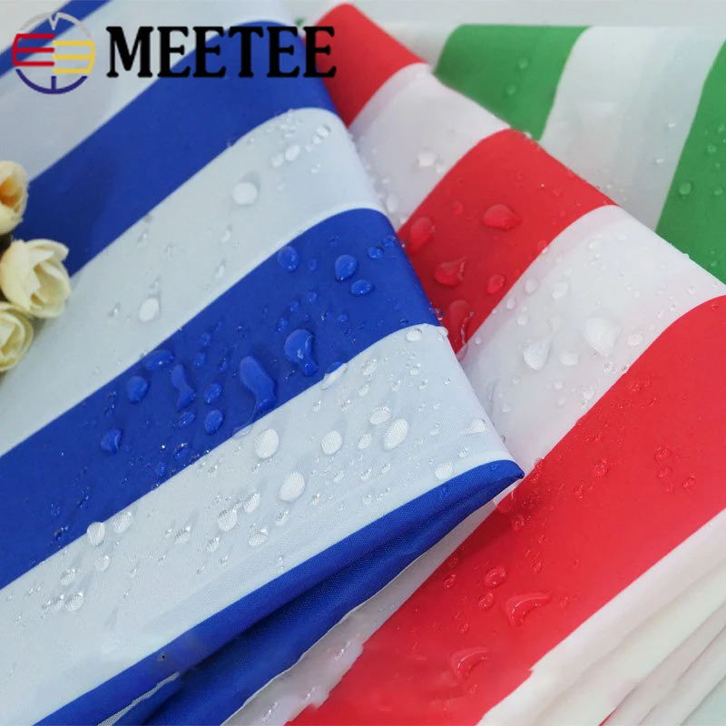 Meetee 100/200x150 см 210D полоса холст ткань Водонепроницаемый Ткань Оксфорд