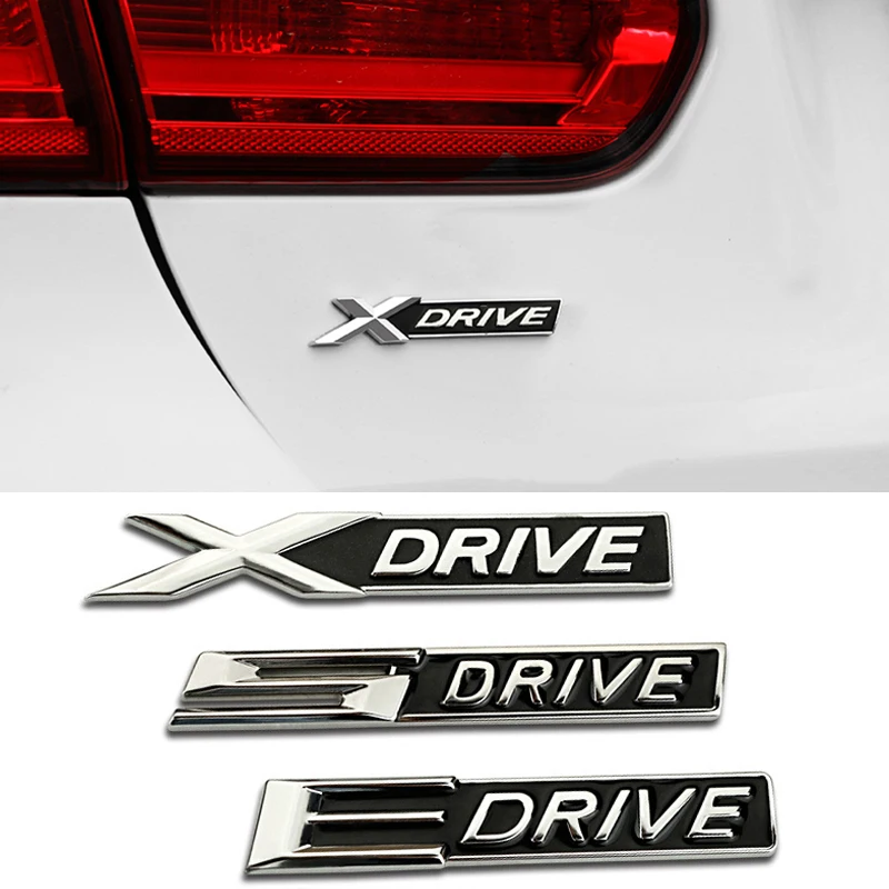 

Car 3D Metal Stickers and Decals E S X DRIVE XDRIVE SDRIVE EDRIVE for BMW 3 4 5 6 7 Series X1 X3 X5 E70 X6 E71 E39 E46 E60 E87