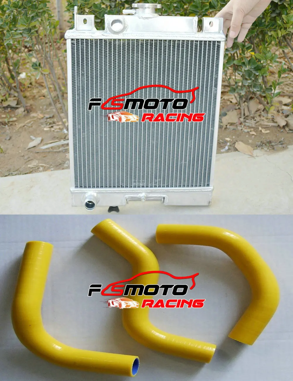 Алюминий радиатор + силиконовый шланг для 1989-2004 идеально подходит Suzuki Swift/G13 GTI 1.0L