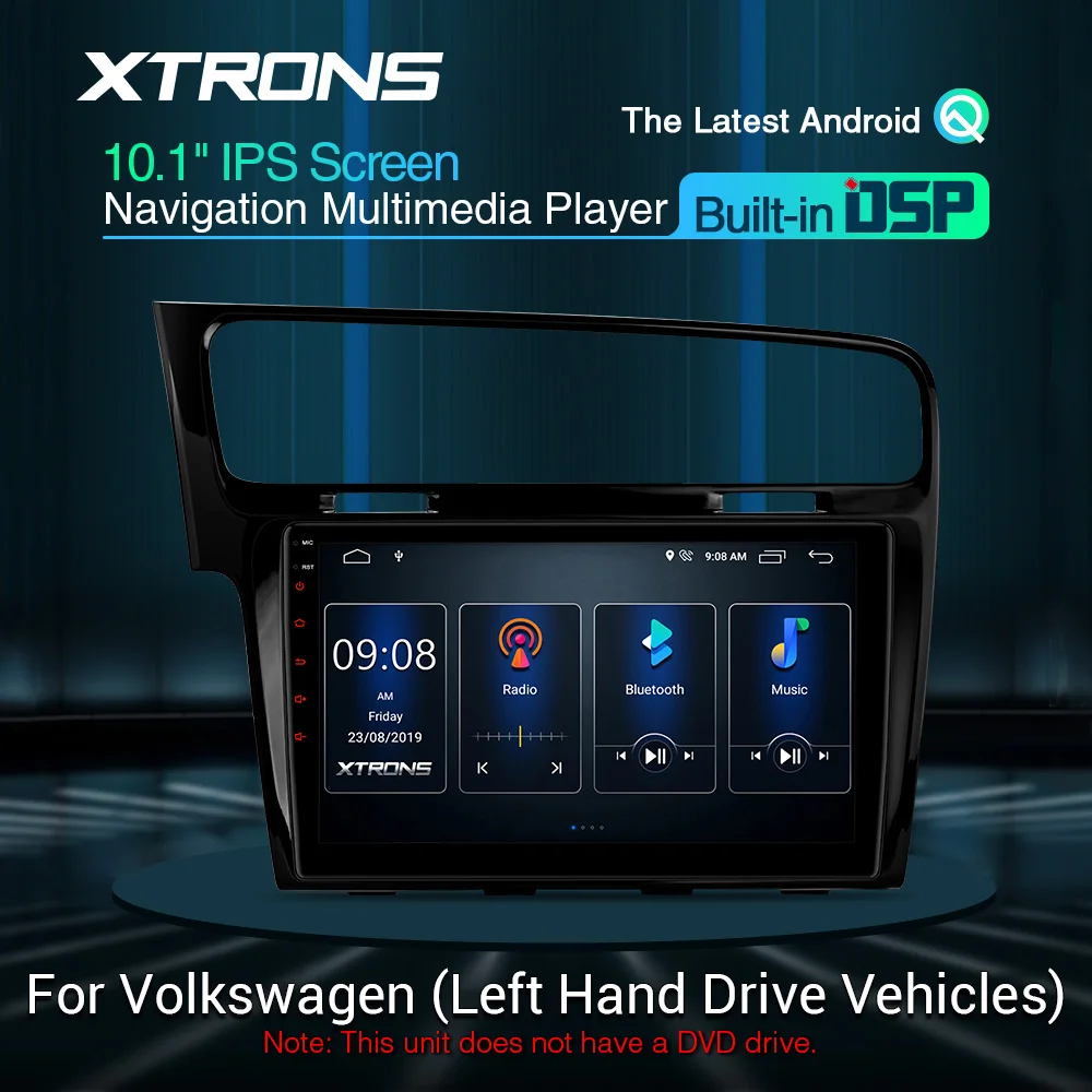 XTRONS 10 1 &quotDSP Android IPS экран GPS навигация мультимедийный плеер для Volkswagen golf 7 2013 2017
