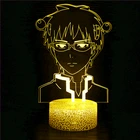 Аниме-светильник s Saiki K, светодиодный ночник, красочный ночной Светильник, аниме Qi mu Nanxiong's Стихийная спальня, декоративный подарок, 3d лампа