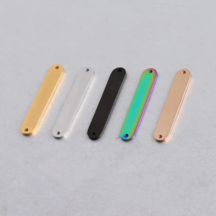 5pcs 6*35mm Gold/black Color Stainless Steel Long Connector Bar Charm Strip Pendant for DIY Handmade Jewelry Making wholesale | Украшения и