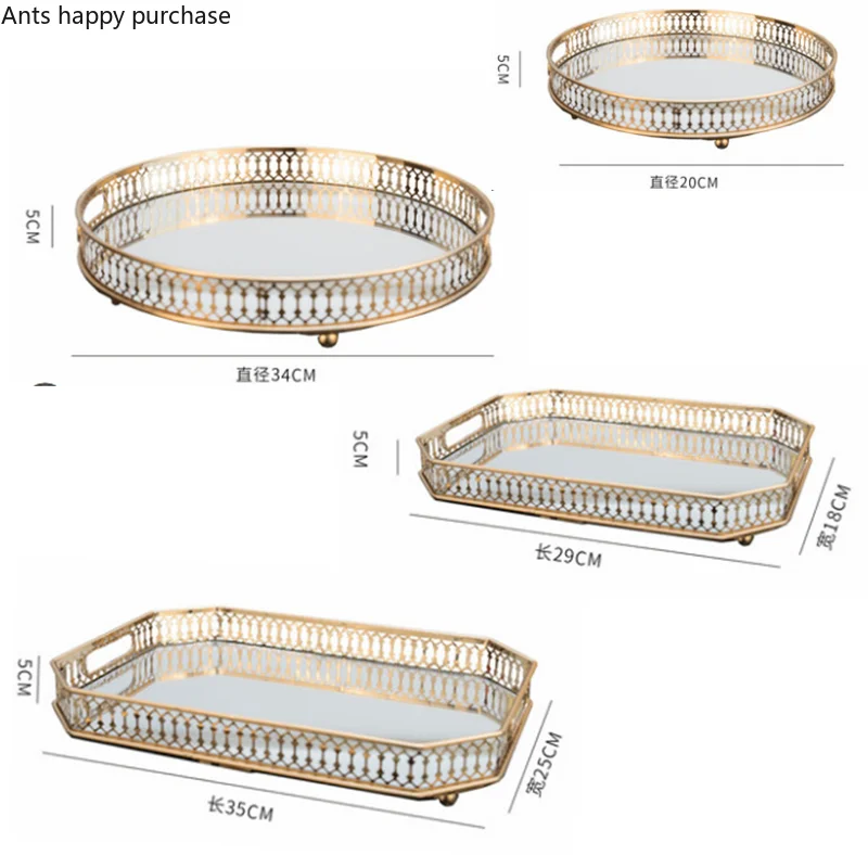Современный лоток для хранения косметики в скандинавском стиле поднос со