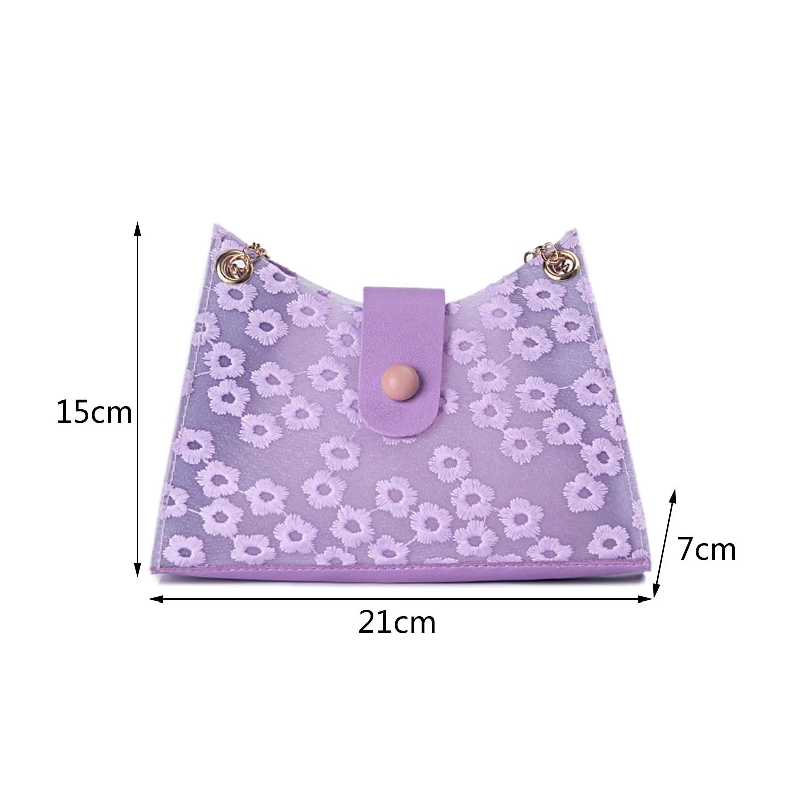 

Embroidered Flowers Underarm Bag Chain Shoulder Bag Handbag High Quality Pack Waist Bag Ladies Mobile Phone Bag Free Shipping