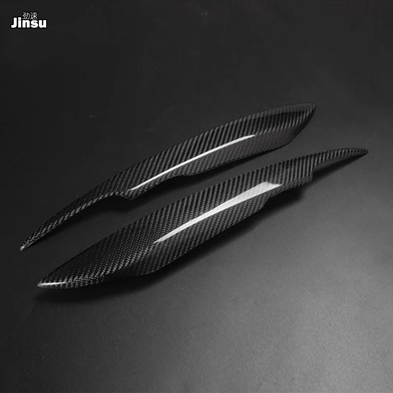 Автомобильный Стайлинг углеродное волокно гоночные фары накладки на брови