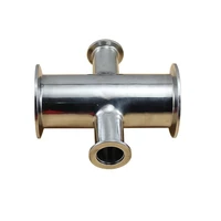 kf50nw50 kf25nw25 cross adapter stainless steel 304 cross 4 way reducer connector vacuum flanges pipe tube fitting joint