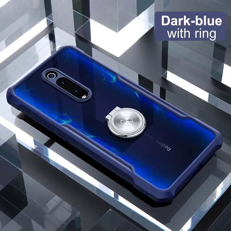 Хит Xundd Роскошный прозрачный чехол для Xiao mi Red mi K20 Pro Чехол с кольцом, противоударные подушки безопасности задняя крышка для Red mi K20 mi 9T 9T Pro Funda