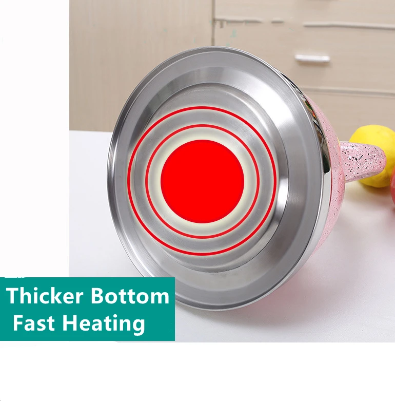 

3.5L Stainless Steel Whistle Tea Kettle Water Bottle Tea Pot Kitchenware For Gas Stove Induction Cooker With Heat-Proof Handle