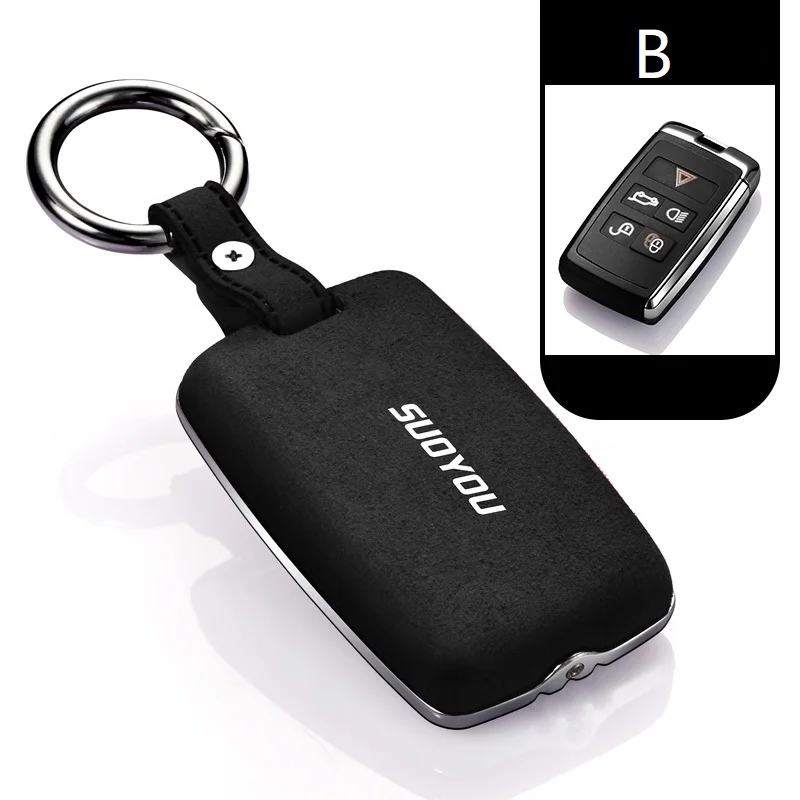 Чехол для автомобильного ключа из натуральной кожи с оцинкованным сплавом Land Rover