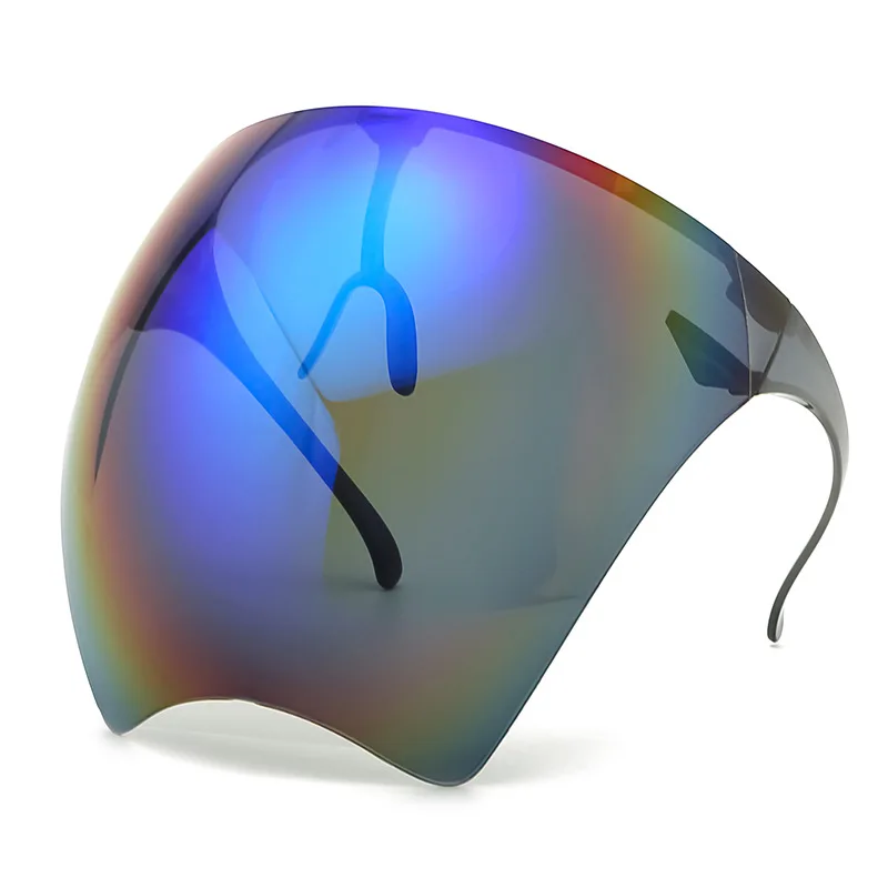 Colorful Eye Shield Visor Wrap Adult Large Mirror Sun Glasses Half Face Guard Protector Mask Anti-spray | Дом и сад