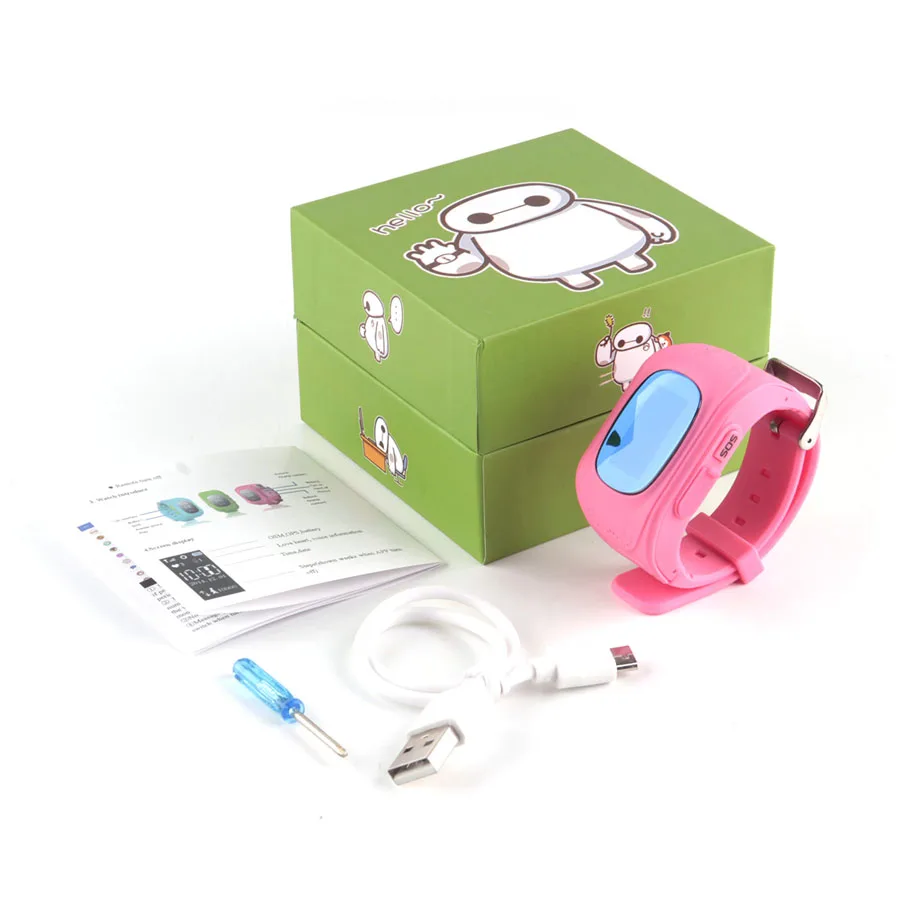 OLED трекер для детей GPS SOS умный мониторинг местоположения Детские часы