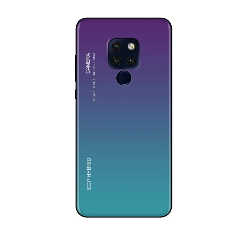 Чехол Gradient из закаленного стекла для телефонов Huawei Mate10 20 30 Pro Lite P10 P20 P30 Plus Funda on.