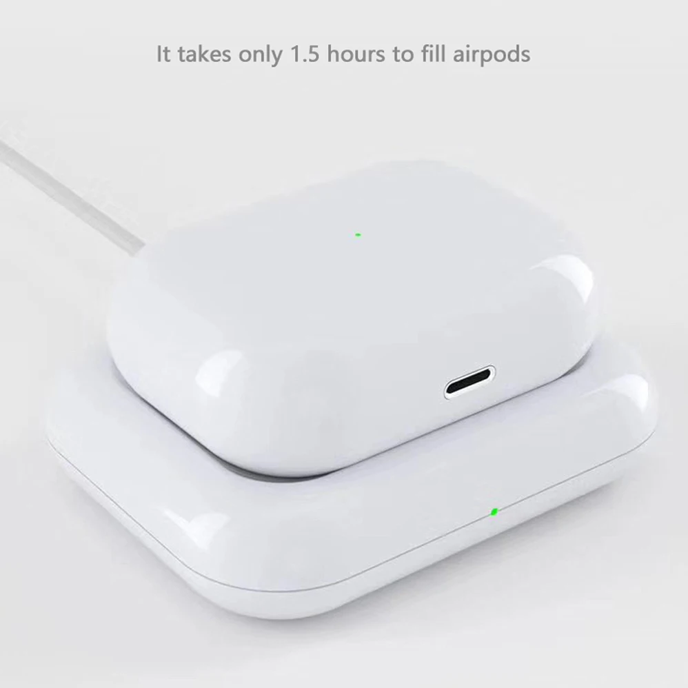 Быстрое беспроводное зарядное устройство док-станция для Apple Airpods 2 3 AirPods Pro iPhone 8Plus X XS XR Xs 11 макс. гарнитура Быстрая зарядка коврик