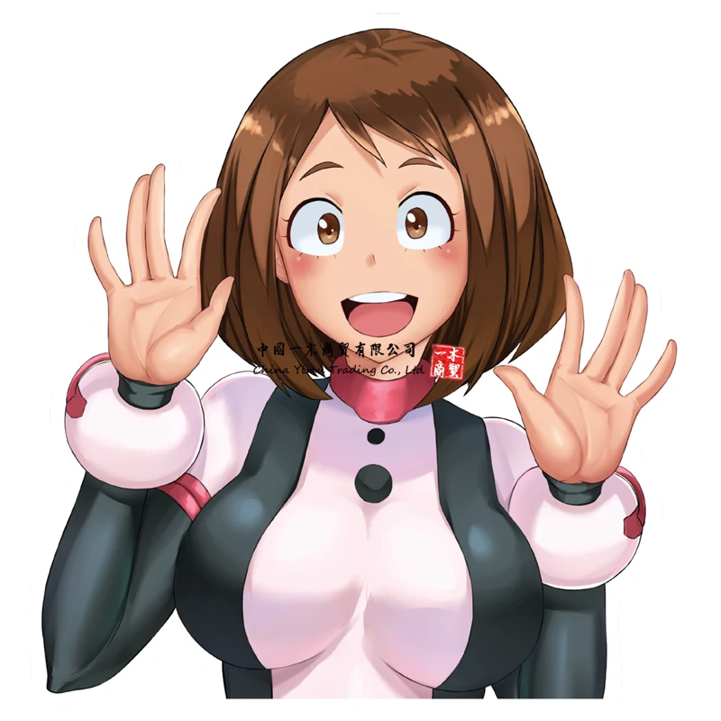 Аниме наклейка для автофургона моя геройская Академия очако урарака