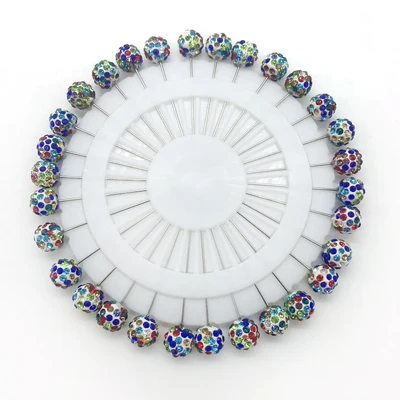mixed colors crystal Новинка для хиджаба набор штифтов оптом 30 шт. хрустальные мусульманские броши для женщин защитный шарф штифты хиджаб штифты Серебряная Ювелирная брошь - Окраска металла: mixed colors crystal