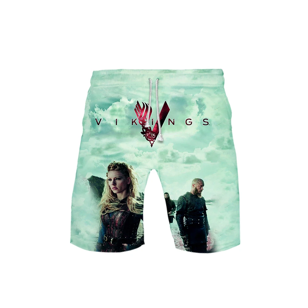 Vikings Ragnar Lothbrok Hip Hop Shorts Trunks Summer New Quick Dry Beach Men Short Pants Wear | Мужская одежда