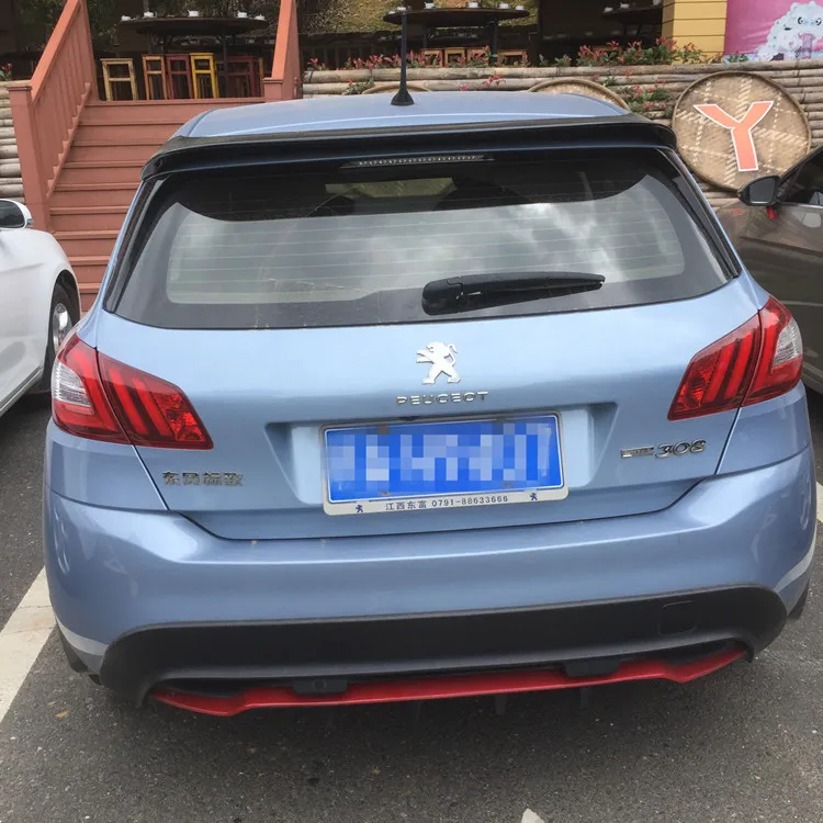 Спойлер для Peugeot 308S высококачественный спойлер из АБС-пластика заднего крыла